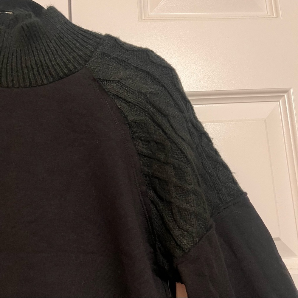 Time and Tru Black Mock Turtleneck Sweater - Picture 2 of 6